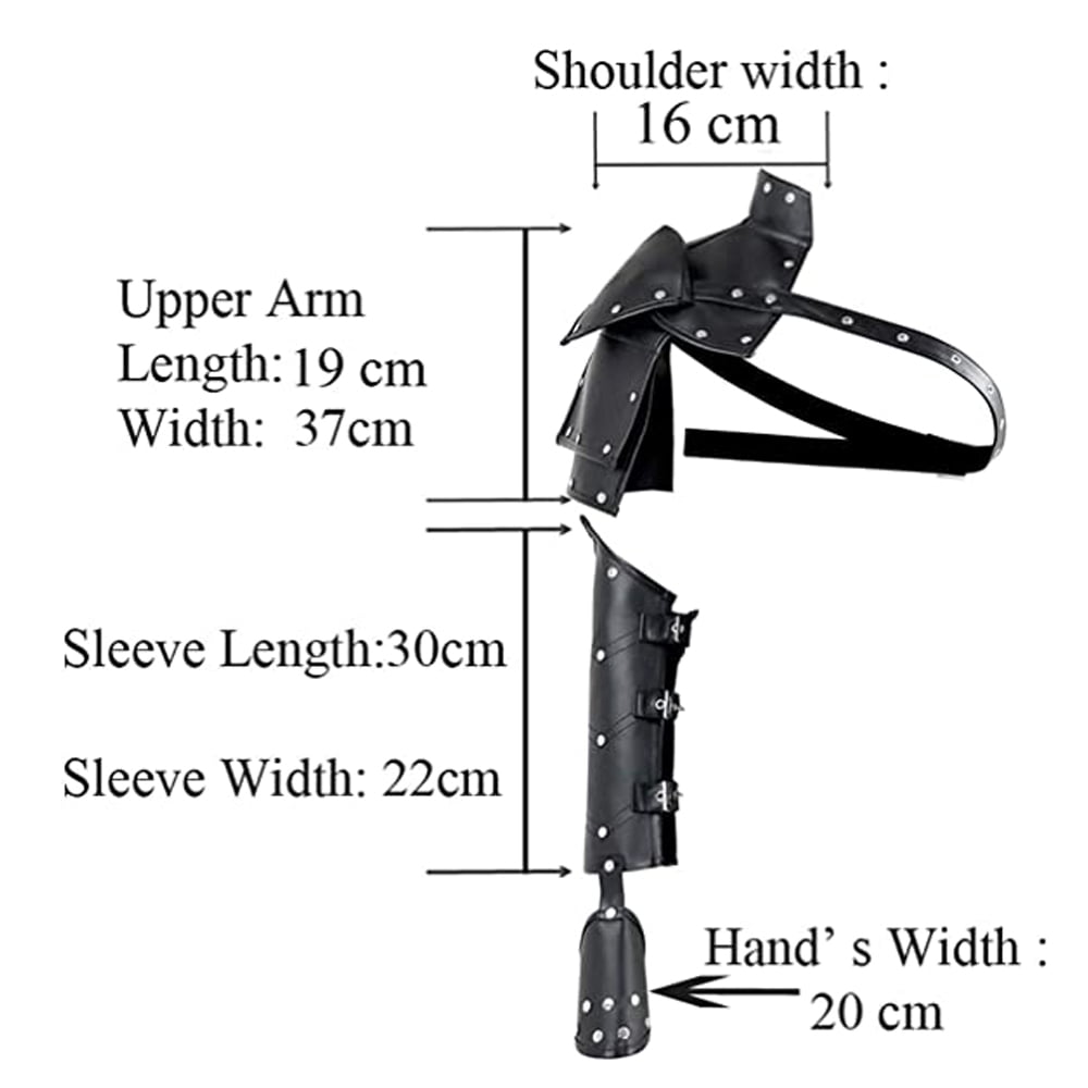 Steampunk Accessories Retro Leather Arm Warmer Armor Shrug Shawl Cape Wraps