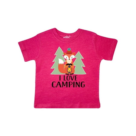 

Inktastic I Love Camping Woodland Fox Gift Toddler Boy or Toddler Girl T-Shirt
