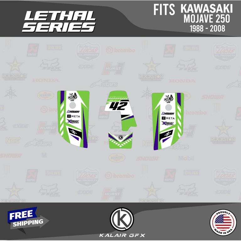 Kalair GFX Graphics Kit for Kawasaki ATV Mojave 250 Lethal Series