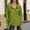 Green, variant on Abomasnow Oversized Sweatshirt for Women Long Sleeve V Neck Pullover Sweatshirts Lightweight Half Button Down Curved Hem Hoodies