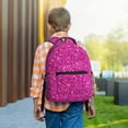 thumbnail image 6 of Disketp Rose Red Glitter Backpack - Comfortable Daypack with The right laptop for you Spacious Main Compartment & other poket - {designName} print, 6 of 6