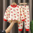 thumbnail image 2 of NOLDARES 2 Piece Baby Pajamas Boy Boys Pajamas Pjs Toddler 2 Piece Sleepwear Kids Winter Clothes Set 6-12 Months 12-24 Months 2t 3t 4t 5t 6t 7t 8t 9t Children,Red,3-4 Y, 2 of 4