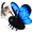 Blue, variant on Flutterbloom Rechargeable Flapping Butterfly Cat Toy, Interactive Cat Toy with 3 Flapping Motion Modes, Soft Plush Butterfly Toy with Adjustable Hanging Cord for Indoor Cats and Small Pets