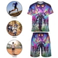 thumbnail image 4 of The Legend of Zelda Boys Short Sleeve T-Shirt And Shorts Outfit Set Activewear Mesh Short Set for Kids, 4 of 7