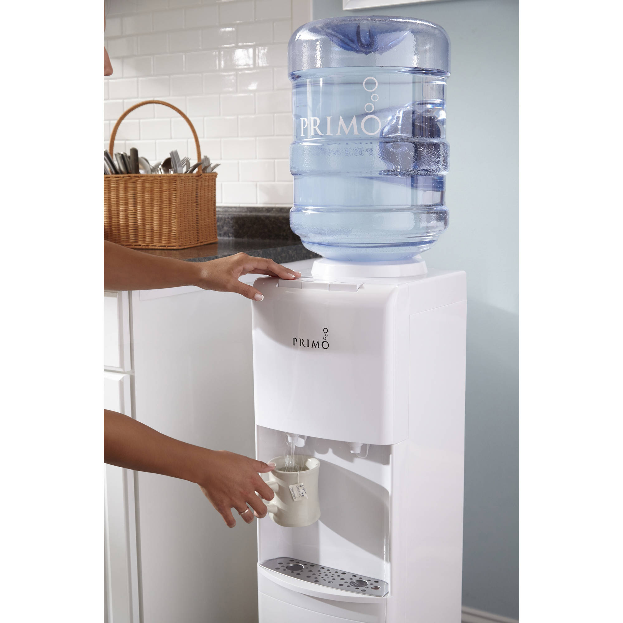 Water Dispenser Hot Cold Office Home 5 Gallon Bottles White Primo Top 