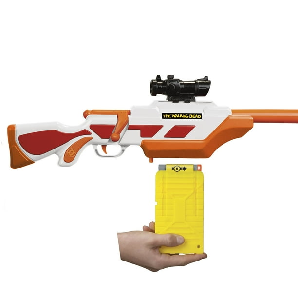 The Walking Dead: Andreas Rifle Dart Blaster, Ages 6+, 8 Darts