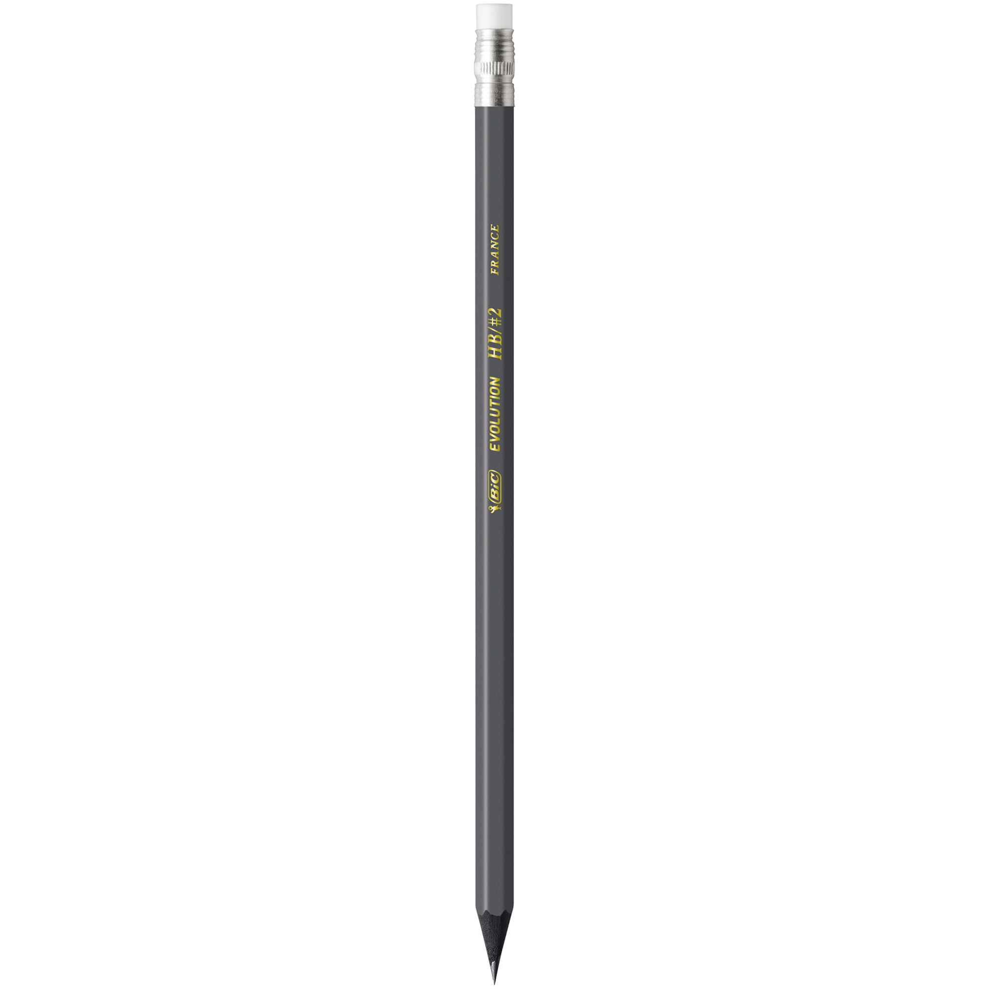 2 Lead 24-Count Gray Barrel New BIC Evolution Cased Pencil 