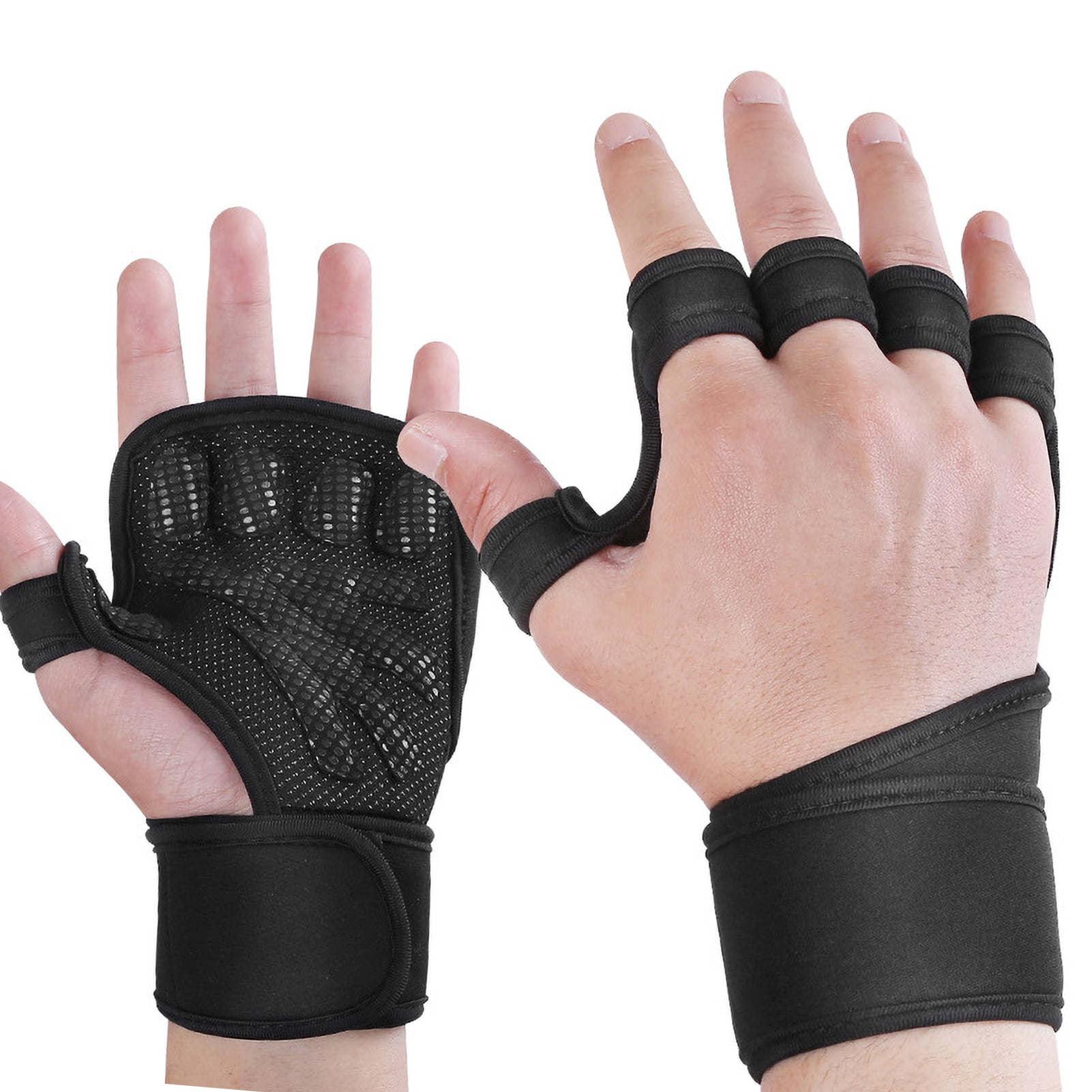 Weight Lifting Hand Grip Pads For Men & Women Durable Workout Gloves 