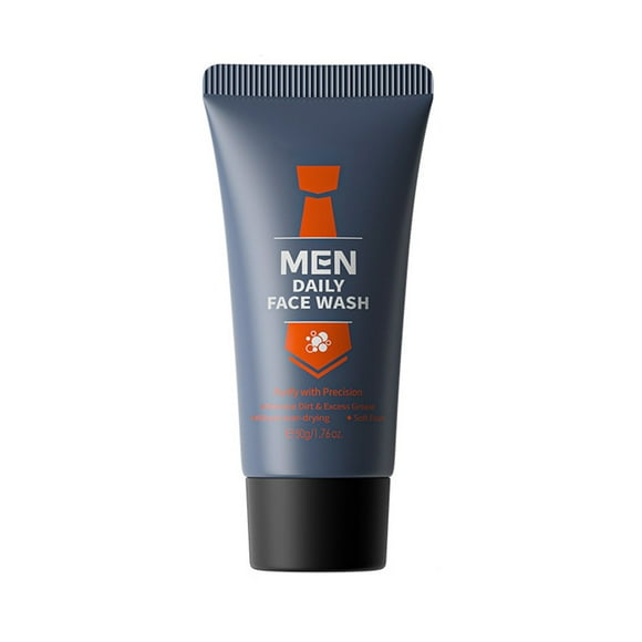 Clearance! Facial Cleanser Men's Daily Facial Cleanser 50g Cleans Pores Men's Skin Care Products Facial Cleanser
