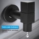 thumbnail image 1 of Black Copper Wall Mounted Faucet G1/2 Thread Single Cold Water Tap Bathroom Accessory Mop Pool Faucet, 1 of 6