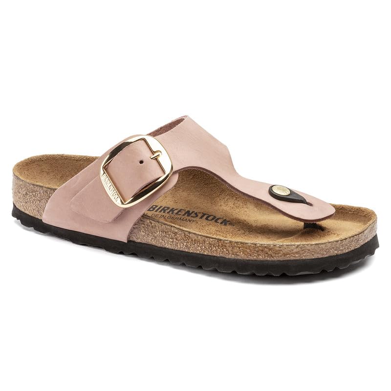 Birkenstock Gizeh Big Buckle Leather Sandal, 36, Pink