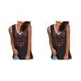 thumbnail image 3 of Sonducket Chaleco de algodón para mujer camiseta Sin mangas informal para fiesta de boda Top deportivo de verano 5XL 2piezas, 3 of 6