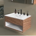 thumbnail image 3 of JONATHAN Y Ancillary 3-Hole 24 in. W x 18.25 in. D Classic Contemporary Rectangular Ceramic Single Sink Basin Vanity Top, White, 3 of 8
