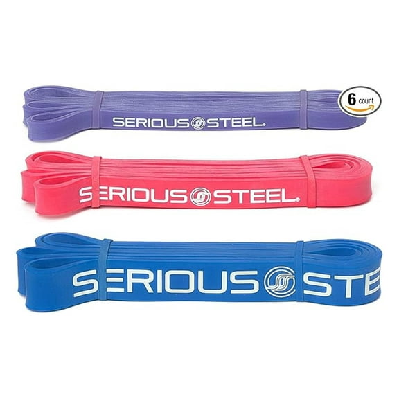 Serious Steel 41" Assisted Pull-up Band, Heavy Duty Resistance Band Sets, Stretching, Powerlifting, Resistance Training and Pull Up Assistance Bands