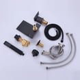 thumbnail image 4 of 4-Hole Roman Tub Trim in Matte Black, Deck Mounted Bathroom Bathtub Filler with Hand Shower, 4 of 5