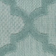 thumbnail image 2 of Nourison Easy Care Indoor/Outdoor Aqua/Teal 6' x 9' Area Rug, Moroccan, Trellis, Bedroom, Living Room, Backyard, Deck, Patio, Easy Clean, Non Shedding, 2 of 10