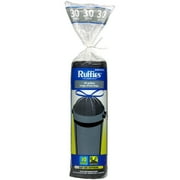 Ruffies 30 Gallon Black Drawstring Trash Bags, 10ct