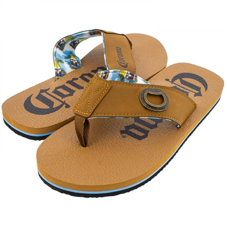 Corona Extra Bottle Strap Flip Flop Sandals with Bottle Opener-Size 9