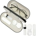 thumbnail image 5 of 2-in-2 Eyeglass & Contact Lens Case with Mirror, Hard Shell Travel Storage for Glasses & Accessories(Black), 5 of 6