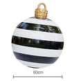 thumbnail image 4 of Bolas hinchables de PVC para decoración de árbol de Navidad, juguete sin luz, 60cm, 4 of 4