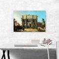 thumbnail image 2 of ARTCANVAS View of the Arch of Constantine with the Colosseum 1745 Canvas Art Print by Canaletto - Size: 26" x 18" (0.75" Deep), 2 of 9