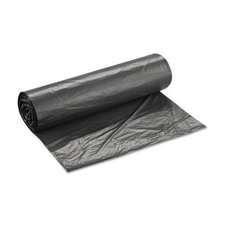 Inteplast Group High-Density Can Liners, 60 Gallon, Black, 25 count, (Pack of 8)