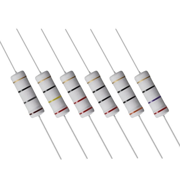 60 Pack 5W Metal Oxide Film Resistor 18R,20R,22R,24R,27R,30R Ohm ±5%