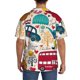 thumbnail image 3 of Balery London Symbols Camisa Casual de Manga Corta con Botones para Hombre, Texturizada, Estilo Cubano, para Playa, Verano-Medium, 3 of 5
