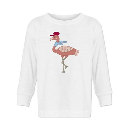 

Flamingo With Hat And Scarf Long Sleeve Toddler -Image by Shutterstock 3 Toddler