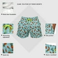 thumbnail image 3 of Pantalones de playa de verano para hombre, pantalones casuales sueltos, pantalones de playa cuartos, pantalones cortos deportivos, 3 of 7