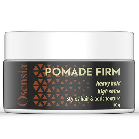 Pomade Firm Strong Hold Hair Wax – High Shine, High Hold Pomade for Men – Styling Gel, No Flakes or Residue, Washes Out Easy – Alcohol and Paraben Free Water Based Pomade Gel by Osensia (Best Pomade For Short Hair)