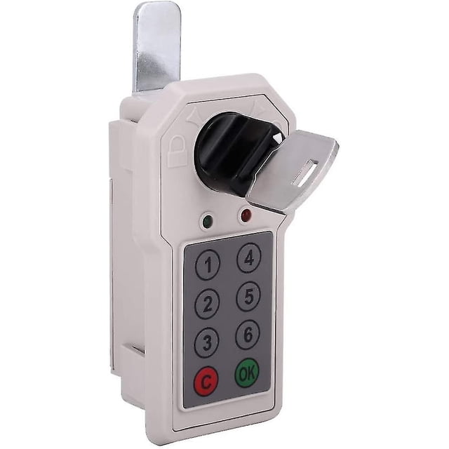 6 Digit Code Combination Lock, Convenient Cam Password Cabinet Security Lock (with Key)