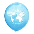 thumbnail image 4 of 10Pcs 12 Inches World Map Pattern Latex Balloons Sequin Balloons Party Balloons Decoration (Light Blue, Light Blue Sequin), 4 of 6