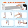 thumbnail image 6 of VEVOR Aluminum Dock Ladder Flip-Up Boat Dock Ladder 4 Steps with 350lbs Load, 6 of 9