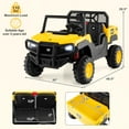 thumbnail image 3 of Costway 24V Ride On Dump Truck with Remote Control, Dump Bed, Shovel, Music, Soft Start, 3 of 12
