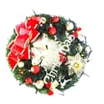 thumbnail image 3 of Guirnalda de bolas de Bowknot grande de Navidad Adorno de guirnalda de vegetación Decoraciones de fiesta de oficina en casa Scienceny JR1035-00, 3 of 7