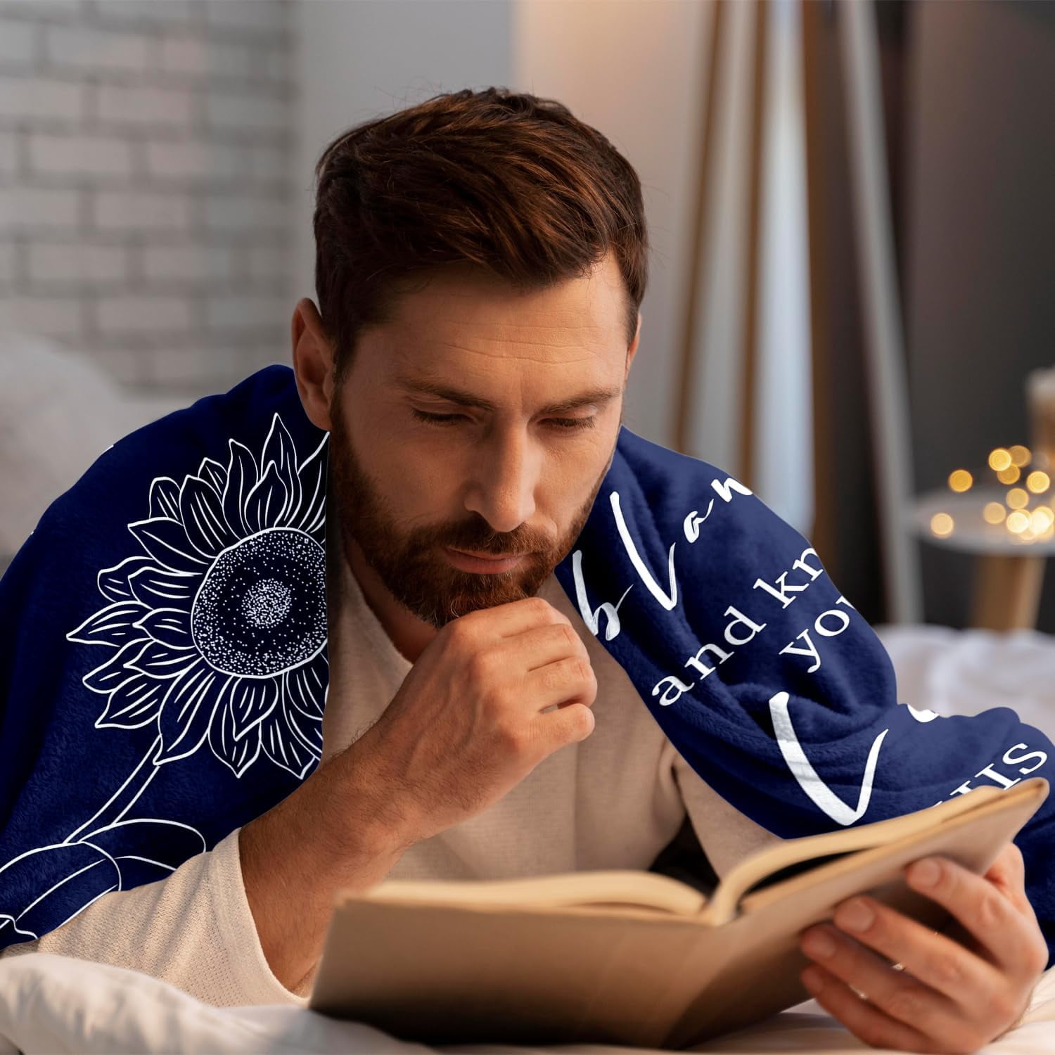Get Well Gifts for Men & Women Get Well Blanket Thinking of You Inspirational Gifts for Him After Surgery Cancer Care Gifts for Men Chemo Healing Blanket for Friends Boy Dad Brother 50“x60”