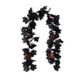thumbnail image 2 of YTCAMLO Décorations d'Halloween Intérieur Extérieur en Liquidation, Décoration d'Halloween Arrangement de Fête Sombre Rose Noire Noël Rétro Rose Tournesol Simulation Rotin, Décorations d'Automne pour la Maison, 2 of 6
