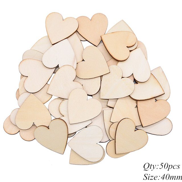 Separadores de mesa de confeti de madera, decoración creativa de corazón de amor, decoración rústica de mesa de boda, rebanadas de corazón de madera, artesanías de discos