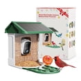 thumbnail image 1 of Comedero para pájaros HARYMOR con cámara, funciona con energía solar, capacidad de 2 K y 2 litros, 1 of 7