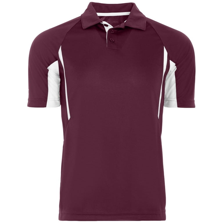 maromiki　0724 Holloway Sportswear S Avenger Polo Maroon/White 222530 - Walmart.com