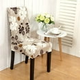 thumbnail image 2 of Dining Room Chair Covers Set of 4, Stretch Spandex Kitchen Chair Covers Removable Washable Parsons Chair Slipcovers Protectors Covers for Dining Room, Party (4Pcs, FlowerE), 2 of 6