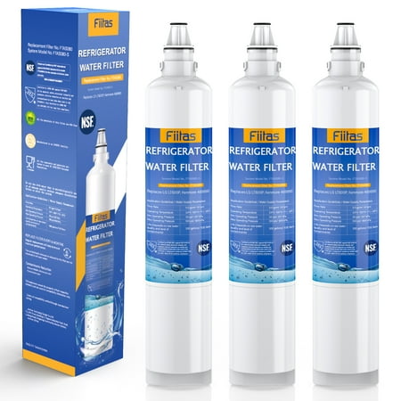 

Fiitas NSF 53&42 Certified Refrigerator Water Filter Compatible with LG LT600P & Kenmore 46-9990-3 Pack