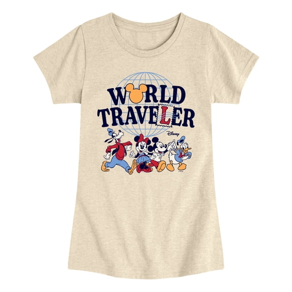 Disney - World Traveler - Youth Girls Fitted Short Sleeve T-Shirt