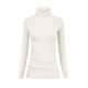 thumbnail image 2 of Jersey v28 para mujer, elástico, cuello alto, tejido blanco, talla S, 2 of 5