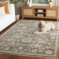 thumbnail image 3 of SAFAVIEH Hazel Faye Floral Area Rug, Green/Beige, 5'3" x 7'6", 3 of 11