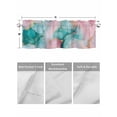 thumbnail image 4 of Valances for Windows Abstract Modern Rod Pocket Cafe Window Treatments Valance Curtains for Kitchen Bathroom Laundry Basement Windows 60"x14", 4 of 9