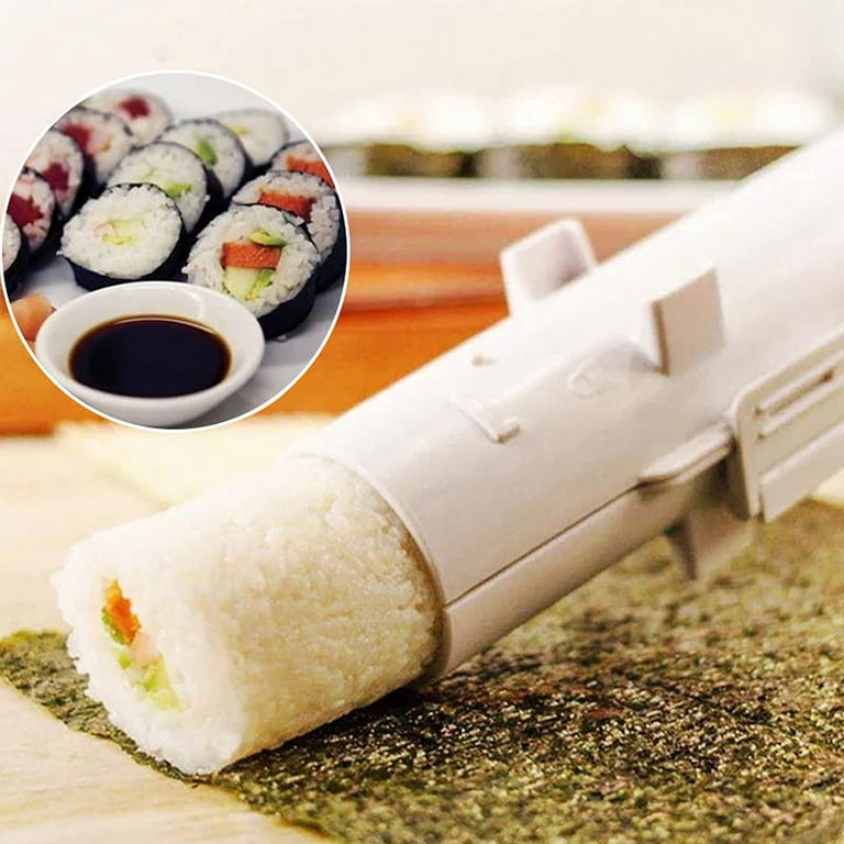 Sushi Maker, DIY Homemade Sushi Roller Machine, Food Grade Plastic Sushi  Making Kit for Beginners, Easy Making Sushi Rolls Tool Mold for Rice  Vegetable Meat Kitchen Utensils 