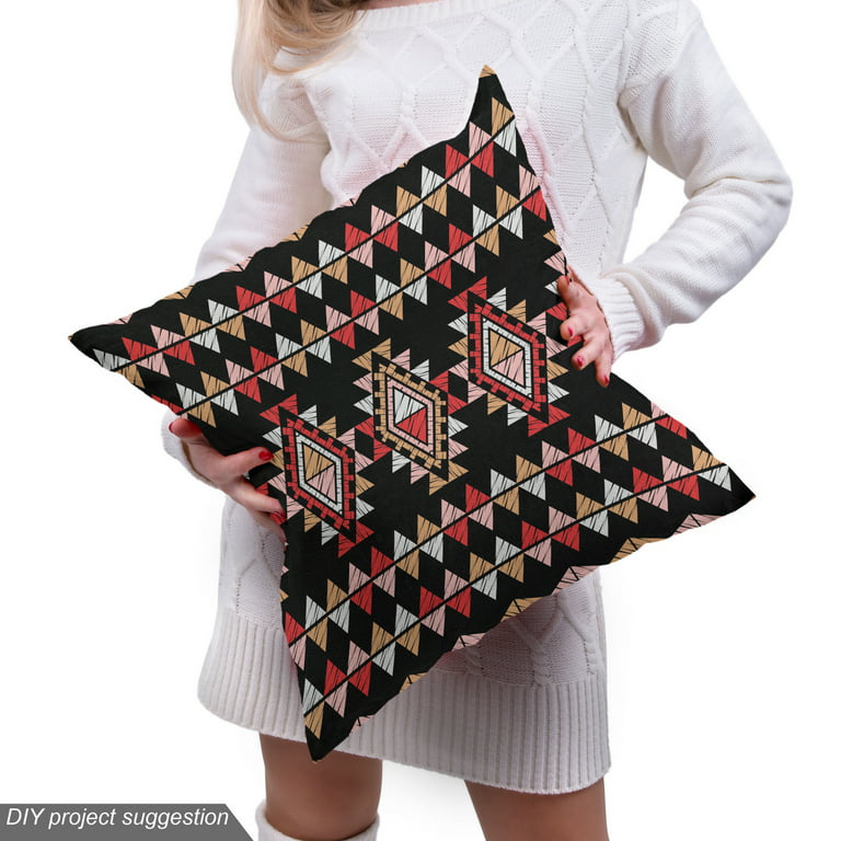 Boho Fabric by The Yard, Retro Aztec Upholstery Fabric, Ethnic Folk  Decorative Fabric, Bohemian Indoor Outdoor Fabric, DIY Art Waterproof  Fabric for