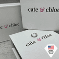 thumbnail image 6 of Cate & Chloe Gloria 18k White Gold Plated 10mm Hoop Ear Cuff with Swarovski Crystals for Women, 6 of 7